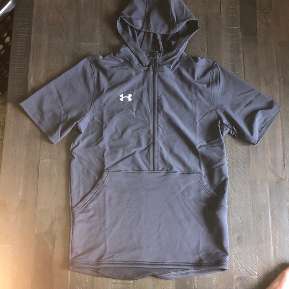 Mens Under Armour quarterzip short sleeve jacket